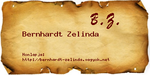 Bernhardt Zelinda névjegykártya